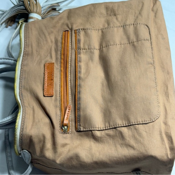 HOBO Cream Sheila Medium Shoulder Bag with Tassel - Picture 11 of 12